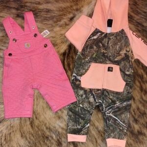 Carhartt Pink and Green Overalls for Versatile Style